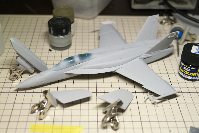 ハセガワ 1/72 F/A-18F アドバンスド スーパーホーネット 製作8: 飛行機プラモしか作れないBlog